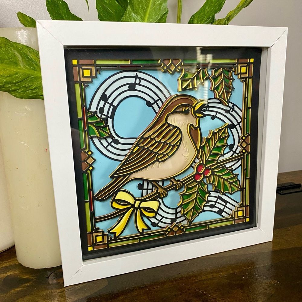 3D Sparrow Shadowbox - Picture 3 of 6